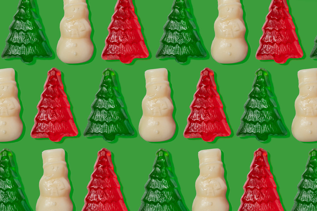 Christmas Gummi Snowmen and Trees (6oz)