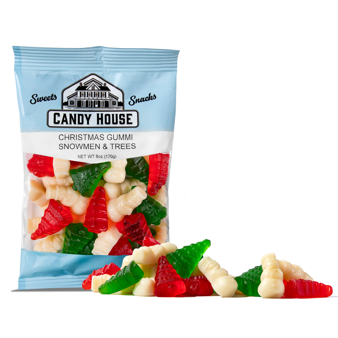 Christmas Gummi Snowmen and Trees (6oz)