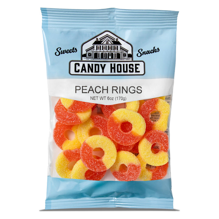 Gummi Peach Rings (6oz)