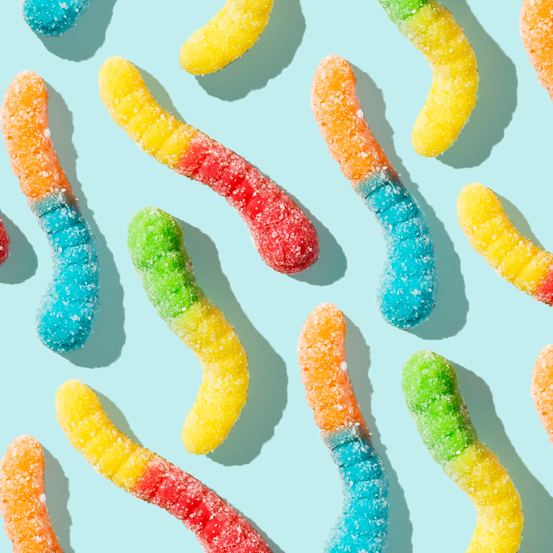 Sour Gummi Neon Worms (6oz)