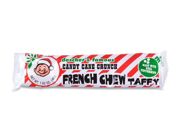 Candy Cane Crunch French Chew Taffy Bars